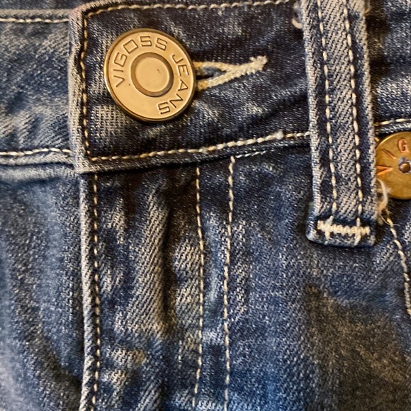 Vigoss Jeans mini denim skirt with buttoned back pockets - Picture 4 of 13